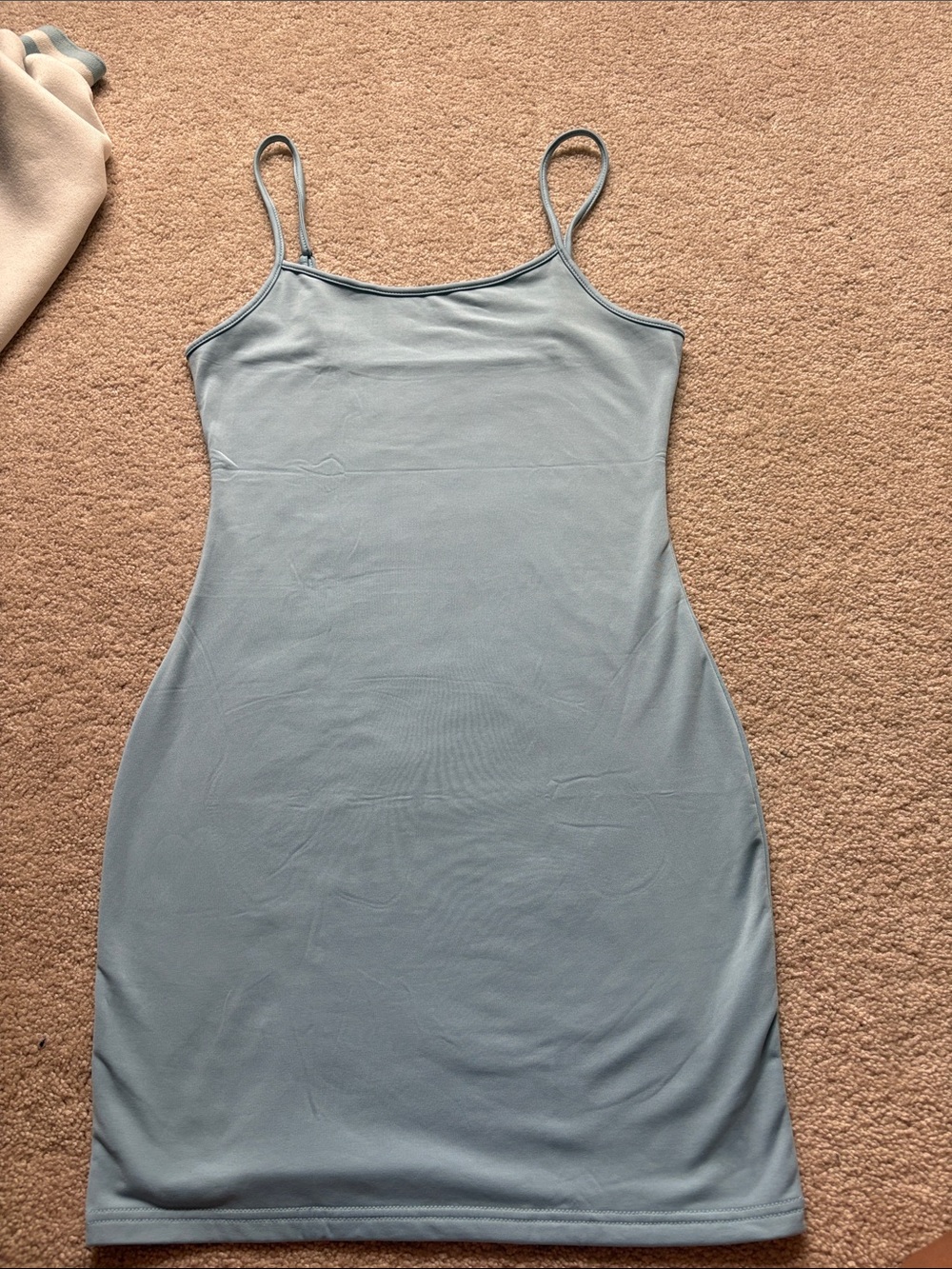 SHEIN Light Blue Spaghetti Strap Mini Dress